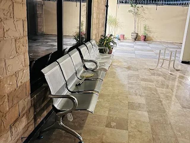 Covered veranda seating area