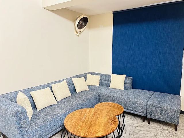 Lounge with sectional seating